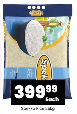 Super Save Spekko Rice 25kg offer