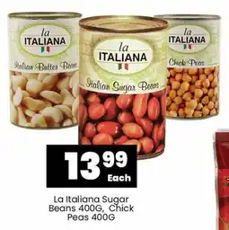La Italiana Sugar Beans 400G, Chick Peas 400G