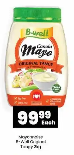 Super Save Mayonnaise B-Well Original Tangy 3kg offer