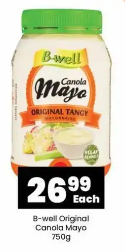 B-well Original Canola Mayo 750g