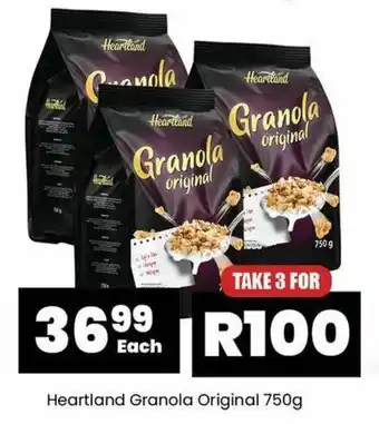 Super Save Heartland Granola Original 750g offer