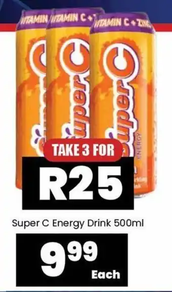 Super Save Super C Energy Drink 500ml offer