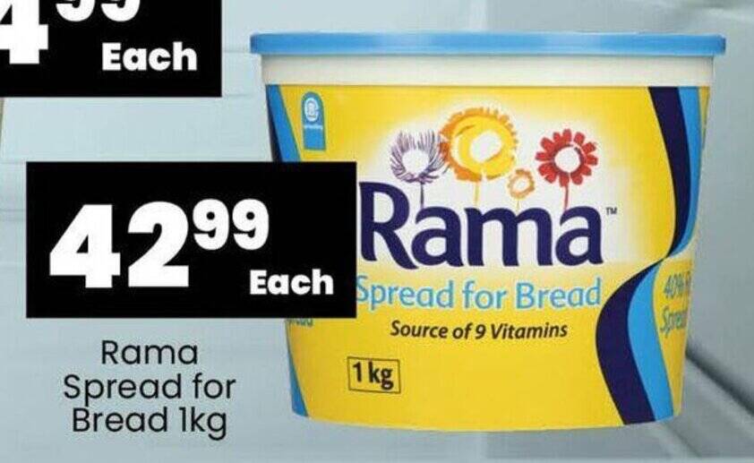 Rama Spread for Bread 1kg offer at Super Save