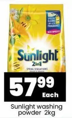 Super Save Sunlight washing powder 2kg offer