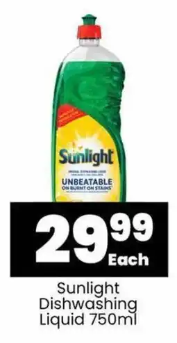 Super Save Sunlight Dishwashing Liquid 750ml offer