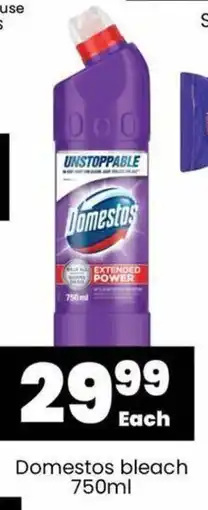 Super Save Domestos bleach 750ml offer