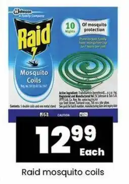 Super Save Raid mosquito coils offer