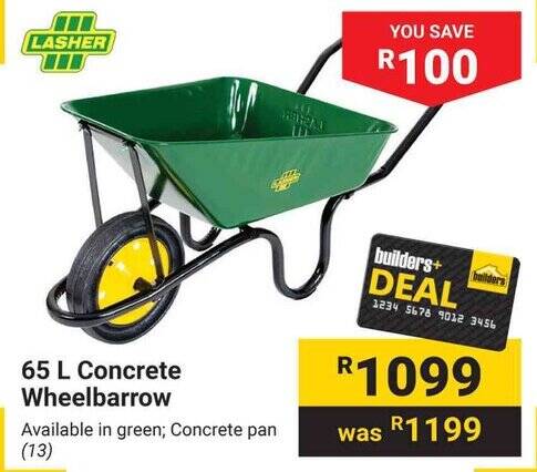 65 L Concrete Wheelbarrow