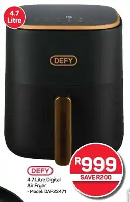 Pick n Pay Hypermarket DEFY 4.7 Litre Digital Air Fryer offer