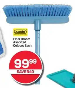 ADDIS Floor Broom Assorted Colours Each