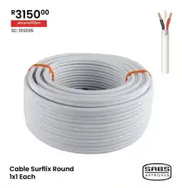 Cable Surflix Round 1x1 Each 4mmx100m