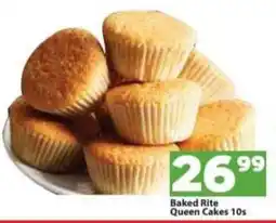 Check Save Baked Rite Queen Cakes 10s offer