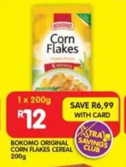 Shoprite BOKOMO ORIGINAL CORN FLAKES CEREAL 200g offer