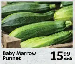 Oxford Freshmarket Baby Marrow Punnet offer