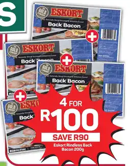 Pick n Pay Hypermarket Eskort Rindless Back Bacon 200g offer