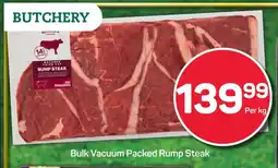 Pick n Pay Hypermarket Bulk Vacuum Packed Rump Steak offer