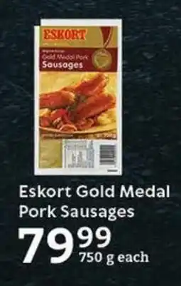 Eskort Gold Medal Pork Sausages
