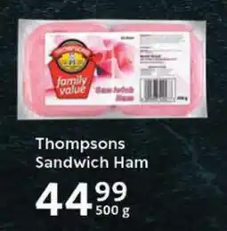 Thompsons Sandwich Ham