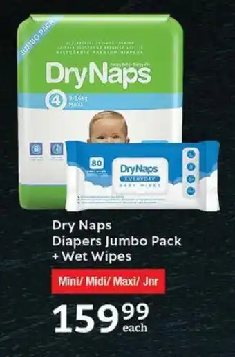 Oxford Freshmarket Dry Naps Diapers Jumbo Pack + Wet Wipes offer