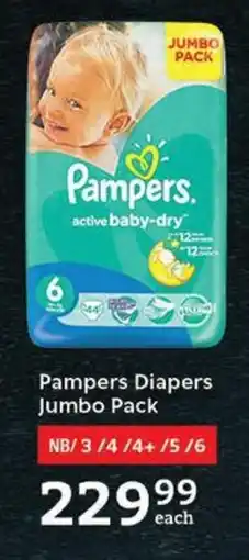 Oxford Freshmarket Pampers Diapers Jumbo Pack offer