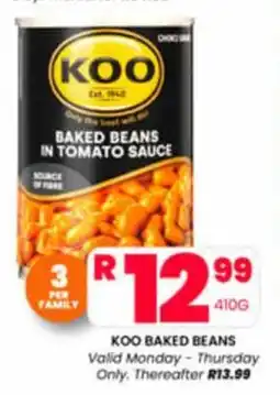 Take 'n Pay KOO BAKED BEANS offer