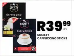 Take 'n Pay SOCIETY CAPPUCCINO STICKS offer