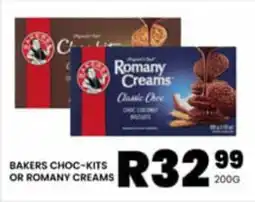 BAKERS CHOC-KITS OR ROMANY CREAMS
