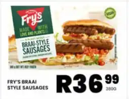 FRY'S BRAAI STYLE SAUSAGES