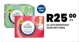 Take 'n Pay LIL LETS ESSENTIALS SANITARY PADS offer