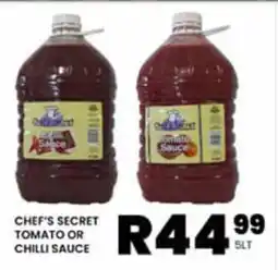 Take 'n Pay CHEF'S SECRET TOMATO OR CHILLI SAUCE offer