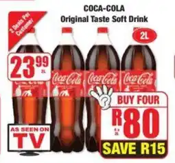 Boxer COCA-COLA Original Taste Soft Drink offer