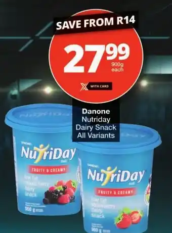 Checkers Danone Nutriday Dairy Snack All Variants offer