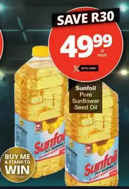 Checkers Sunfoil Pure Sunflower Seed Oil offer