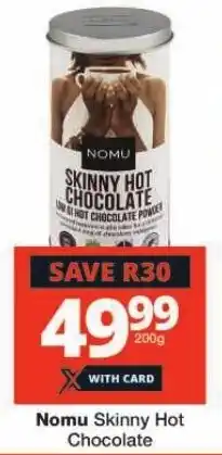 Checkers Nomu Skinny Hot Chocolate offer