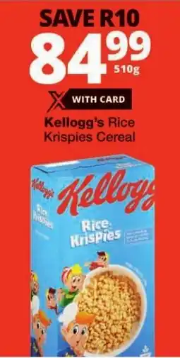 Checkers Kellogg's Rice Krispies Cereal offer