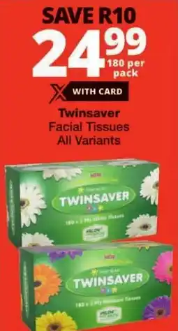 Twinsaver Facial Tissues All Variants