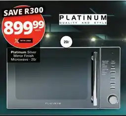 Checkers Platinum Silver Mirror Finish Microwave 20L offer