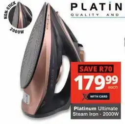Checkers Platinum Ultimate Steam Iron 2000W offer