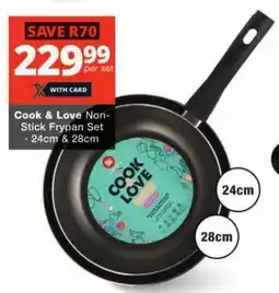 Checkers Cook & Love Non-Stick Frypan Set offer
