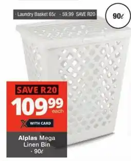 Checkers Alplas Mega Linen Bin offer
