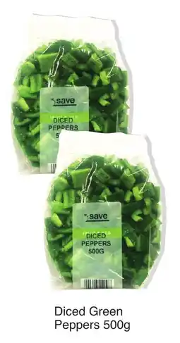 Save Hyper Diced Green Peppers 500g offer