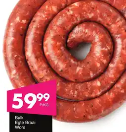 Save Hyper Bulk Egte Braai Wors offer