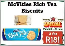 Foodeez McVities Rich Tea Biscuits offer