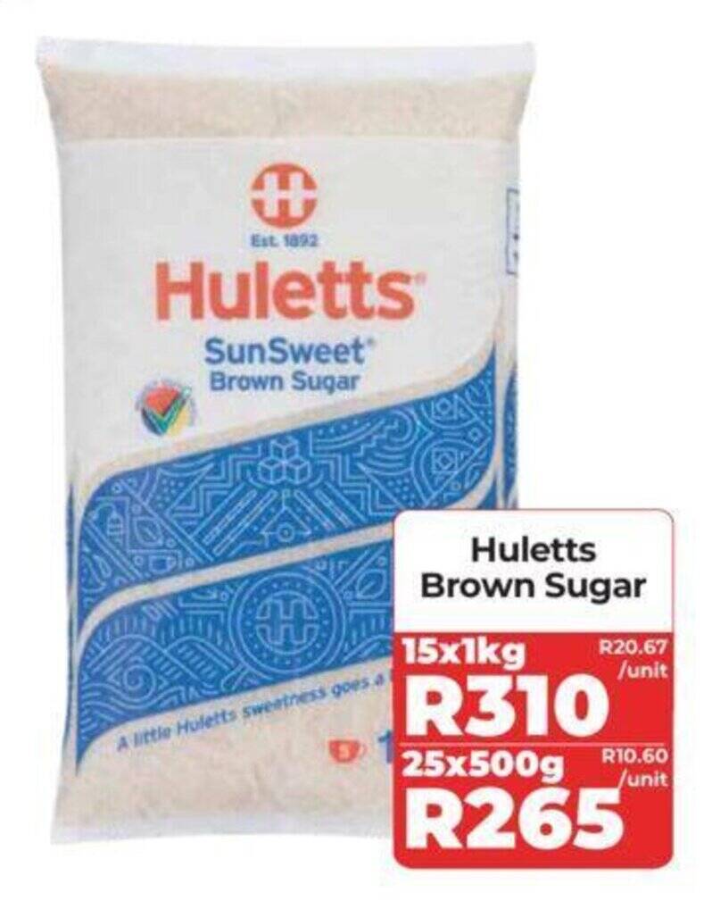 Huletts Brown Sugar 15x1kg offer at 1UP