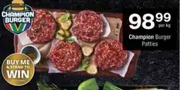 Checkers Champion Burger Patties offer