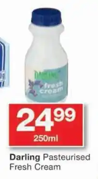 Checkers Darling Pasteurised Fresh Cream offer
