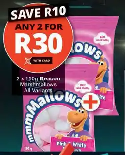 Checkers 2 x 150g Beacon Marshmallows All Variants offer