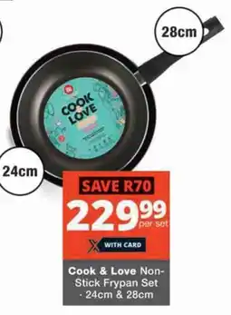 Cook & Love Non- Stick Frypan Set