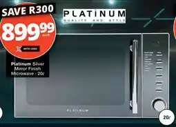 Checkers Platinum Silver Mirror Finish Microwave 20L offer