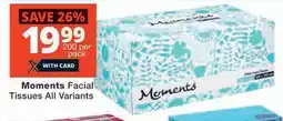 Checkers Moments Facial Tissues All Variants offer